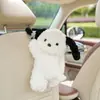 Porta-Lenços para Carro Criativo Fofo Pet Pendurado Caixa de Lenços para Carro Urso de Pelúcia Cartoon Porta-Lenços para Banco Traseiro do Carro