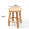 Taburete de Madera Taburete de Madera Maciza Moderno para Computadora Hogar Silla de Comedor Simple de Moda Taburete Redondo de Madera Taburete Bajo de Tronco Engrosado