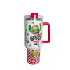 Copo de Carro Halloween 40oz Copo Térmico Stanley Copo de Gelo Copo com Alça Copo de Água 5D Grinch Copo com Canudo