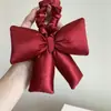 Elástico de Cabelo de Algodão com Brilho de Seda Preenchido com Laço, com Toque de Luxo, Corda Elástica para Rabo de Cavalo, Acessório de Cabelo Feminino