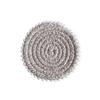 Alfombrilla aislante de cuerda de algodón para mesa de comedor posavasos redondo japonés con borla de pelo posavasos de hilo de algodón alfombrilla tejida simple alfombrilla para cuenco fabricantes
