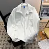 Camisa de manga larga plisada fría estilo japonés, unisex, diseño simple, nueva colección 2026, marca de moda, corte holgado, casual y con una caída de alta calidad