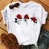 Nueva Harajuku Mujer;s Camiseta Moda Creativa Reose Musical