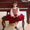 Vestido de Princesa con Forro Polar para Niñas Primavera y Otoño 2026 Vestido Infantil Atuendo de Año Nuevo Atuendo de Nochevieja para Niñas