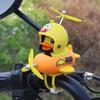 Lindo Pato Amarillo Submarino Adornos de Pato para Coche Motocicleta Autopropulsada Motocicleta Eléctrica Adornos de Coche a Batería Accesorios