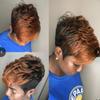 Transfronteiriço Europeu e Americano novo feminino fofo preto gradiente peruca marrom fofo realista botão net curto cabelo liso chapelaria