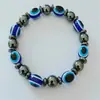 Pulseira de Contas Transfronteiriça Amazon Turquesa Branca Pedra Cálcica Preta Olho de Tigre Pedra Vulcânica Pedra Olho de Tigre Pulseira 8mm para Homens