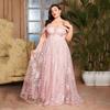 Vestido de Noite Rosa Francês Feminino Novo Alto Padrão Dez Oito Anos Adulta Cerimônia Menina plus size Vestido de Anfitriã
