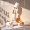 Apariencia de Flor de Ciruelo Botella de Vidrio para Base de Maquillaje 30 ml Botella con Dispensador de Emulsión Botella de Vidrio Mate Material de Empaque para Cosméticos Cuidado de la Piel