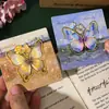 Marcador de página borboleta de metal presente infantil decoração de anotações de estudante etiqueta prêmio de feriado clipe de livro lembrança comemorativa