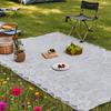 Manta de picnic transfronteriza manta de césped para exteriores encaje calado equipo de camping tapete para mesa enrollable para huevo tapete para tienda de campaña
