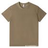 Camiseta 220g Solona Seca ao Ar Verão 2025 para Homens e Mulheres Cor Lisa Simples Opaca Gola Redonda Manga Curta Base Atacado