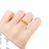 Anillo de trébol de oro vietnamita, moda femenina, anillo de hierba de la suerte chapado en oro y cobre, regalo para novia, Libro Rojo pequeño, gran oferta