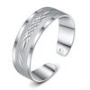 Pulseira simples da moda banhada a prata feminina namorada pulseira redonda de prata joia aberta de prata multi-anel fino pulseira japonesa e coreana atacado