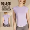 Camiseta de Secagem Rápida para Mulheres 2026 Verão Novo Estilo Design Respirável Roupa Fitness Esportes Treinamento ao Ar Livre Roupa de Yoga Top