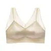 Ventas Directas de Fábrica Popular Transfronteriza Encaje Satén Sin Costuras Ropa Interior Estilo Delgado Sujetador Push-Up Inalámbrico para Mujer