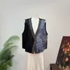 Nuevo Chaleco Cardigan con Diseño Bordado Estilo Chino Sentido 2026 Otoño Nueva Llegada Versátil Moda Patchwork Bloques de Color Chaleco