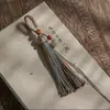 Nuevo Colgante de Cadena para Teléfono Móvil Estilo Chino para Mujeres Borla de Tíbet Tejida a Mano Llavero de Coche Accesorios de Cordón Terminados