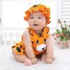 Mono infantil de verano fino tipo harén para niños de 0 a 2 años, bonito estampado de sandía y tigre, súper bonito y popular, de una pieza para bebé.