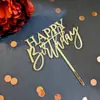Decoração de Bolo de Acrílico Estilo Ins Transfronteiriço Enfeites para Bolo de Aniversário Plug-In Decoração de Mesa de Sobremesa para Festa de Aniversário