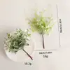Amazon Planta de Simulação de Natal Inserção de Enfeites Decorativos diy Cena de Natal Folha de Eucalipto Enfeites Decorativos