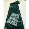 Tecido de Malha Bordado com Lantejoulas e Tubos de Miçangas Vestido de Casamento Vestido de Banquete Renda Bordada Tecido da Moda Tecido de Renda