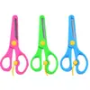 Tijeras Escolares Infantiles de Cabeza Redonda Jardín de Infancia Corte de Papel Hecho a Mano Metal Ahorro de Esfuerzo Plástico de Filo Completo Tijeras Manuales para DIY
