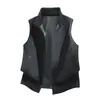 Nuevo chaleco de forro polar con cuello alto para hombre y mujer, holgado y cómodo, adecuado para ocio al aire libre y deportes, chaqueta chaleco con estampado de grupo