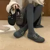 Sapatos Birkenstock femininos estilo retrô coreano, com sola grossa, forrados com fleece, quentes, coleção outono/inverno 2026, modelo slip-on, sapatilhas Mary Jane peludas