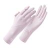 Luvas de Proteção Solar para Mulheres, Anti-UV, Finas, Verão, Antiderrapantes, Respiráveis, Quebra-Sol, para Dirigir e Ciclismo, com Aba para Tela Sensível ao Toque em Seda Gelo