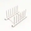 Escurridor de Platos de Cocina, Soporte de Plástico para Platos y Tapas de Ollas, Estante Doméstico de Almacenamiento y Escurrido, Estante de Almacenamiento Desmontable, Escurridor de Tazones