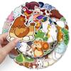 50 pegatinas de animales de Jane Pen, originales, de dibujos animados, lindas, transfronterizas, impermeables, decorativas, para taza de té con leche, pegatinas para libros de mano, venta al por mayor