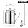 Pote de tempero de aço inoxidável 304 para cozinha doméstica com colher tempero sabor molho molho picante açúcar pote selado molho vinagre garrafa de óleo