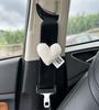Funda Protectora para Cinturón de Seguridad de Coche Cubierta Protectora Corazón Decorativa Cinturón de Seguridad Universal para Todas las Estaciones de Mujer Gama Alta para Niños Antiahogo