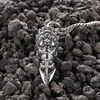 Colgante de Collar con Pestillo Vajra Daikokuten Wuan Fanxiao Plateado Retro Colgante Unisex de Pestillo Subyugador de Demonios Retro