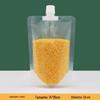 Saco Transparente para Armazenamento de Grãos, Saco Selado Autossustentável à Prova de Umidade para Alimentos, Saco com Bico de Diâmetro Grande para Bebidas Líquidas