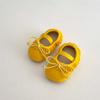 Zapatos de Cuero Genuino para Bebé Niña Estilo Primavera 2026 con Lazo Grande, Adorno de Flecos, Versátiles, Antideslizantes, Resistentes al Desgaste, Zapatos de Suela Suave en 5 Colores