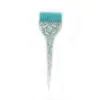 Nova ferramenta de coloração de cabelo com glitter silicone sem fiapos base antiderrapante tigela de coloração pente de coloração de cabelo pontudo alongado para colorir e varrer