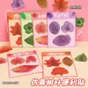 Notas Adhesivas Originales Combinadas de Hojas Simuladas con Hoja de Arce Linda Adhesiva Ginkgo Papel de Mensaje Hoja N Veces Pegatinas
