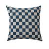 Amazon AliExpress chenilla tablero de ajedrez tartán almohada de un solo lado funda de cojín geométrico simple almohada de dormitorio
