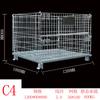 Jaula de Almacenamiento Plegable Estructura de Hierro Jaula de Almacén Jaula Mariposa Caja de Rotación Logística de Jiangsu Jaula de Hierro Carro Jaula de Almacenamiento Cesta de Hierro Venta al Por Mayor