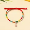 Pulseira Vermelha do Festival do Barco-Dragão Novo Estilo, Pulseira Colorida Trançada do Ano do Cavalo, Pulseira Vermelha Tecida à Mão que Não Desbota, Atacado em Estoque