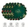 Manteles Populares Transfronterizos Son Manteles Navideños de Gran Venta con Copos de Nieve, Renos y Papá Noel de Barba Blanca, Adecuados para el Ambiente Festivo