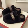 Pantuflas de Algodón Cálido con Suela Gruesa, Punta Cerrada, para Mujer 2026 Invierno Nuevas Versátiles de Moda Casual Ligeras de Piel