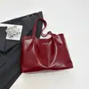 Bolso Tote de Color Sólido Casual Transfronterizo 2025 Nueva Moda Texturizado para Viajes Cotidianos Gran Capacidad con Lazo en el Hombro y la Axila para Mujer