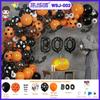 Arco de Globos Decoración para Fiesta Temática del Festival de Fantasmas de Halloween Transfronterizo Cadena de Globos de Látex Paquete de Traje de Carnaval