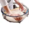 Tigela de Vidro Borossilicato Espesso Transparente para Salada Tamanho Grande Tigela para Mistura Tigela Antiaderente Tigela para Assar Bater Ovos Resistente a Altas Temperaturas