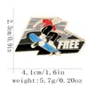 Broche de Emblema de Moto Esportiva Dobrado e Deformado Acessórios de Vestuário de Corrida Montanha Corrida Broche Decoração de Mochila Escolar