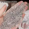¡50 piezas! Arte de Uñas Tamaño Mini Circonitas de Espalda Plana con Forma Diamantes de Imitación Blanco Brillante Micro Circonitas Diamantes de Imitación Ojo de Caballo Decoraciones para Uñas