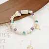 Pulsera de cerámica de Jingdezhen, nueva y que no se decolora, para estudiantes mujeres, pulsera de cuentas de estilo antiguo, pulsera de cerámica fresca y moderna